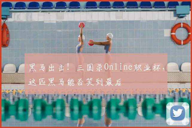 黑马出击！三国杀Online职业杯，这匹黑马能否笑到最后