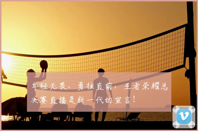 年轻无畏，勇往直前，王者荣耀总决赛直播是新一代的宣言！
